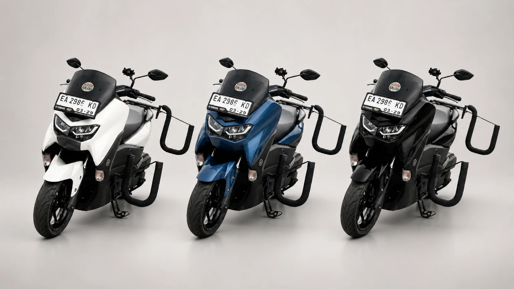 Motorbike rental with surf rack in West Sumbawa